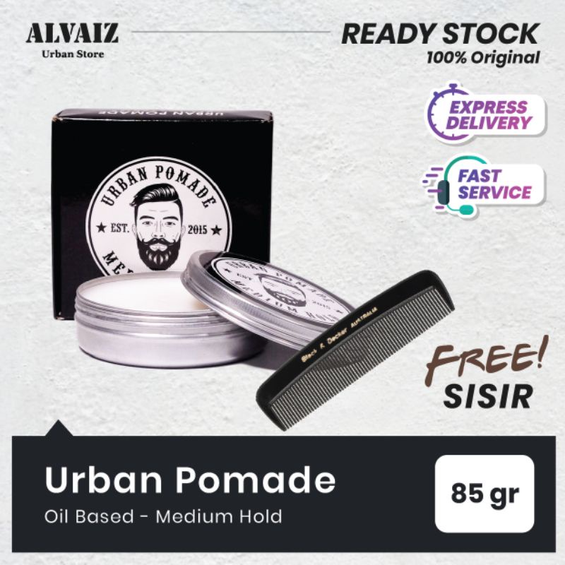 URBAN POMADE OIL BASED MEDIUM HOLD PASSION FRUIT SCENT ORIGINAL LOKAL MURAH OILBASED