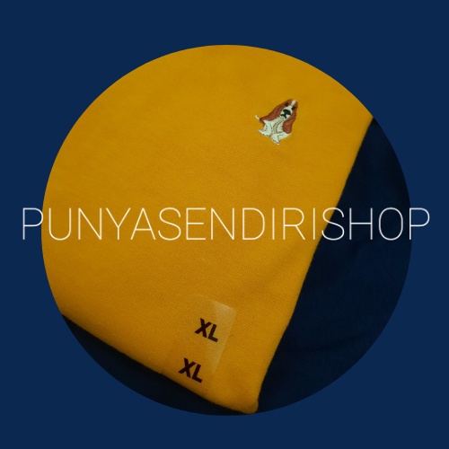 Sweater Hush Puppies Logo bordir size M L XL XXL | Cewek Cowok