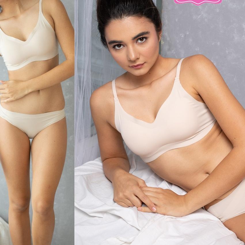 ♚ YUNA | Size S - XL | Bra Set Seamless ZERO FEEL Yuna 1231 | Bra dan CD ★