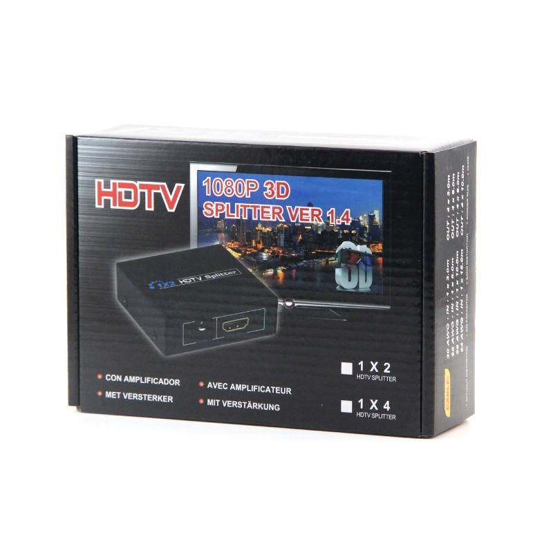 HDMI SPLITTER 1-4 | SUPPORT FULL HD 1080P | CONVERTER HADMI SPLITTER 1 INPUT 4 OUTPUT SUPPORT VIDEO 3D - TEKNO KITA