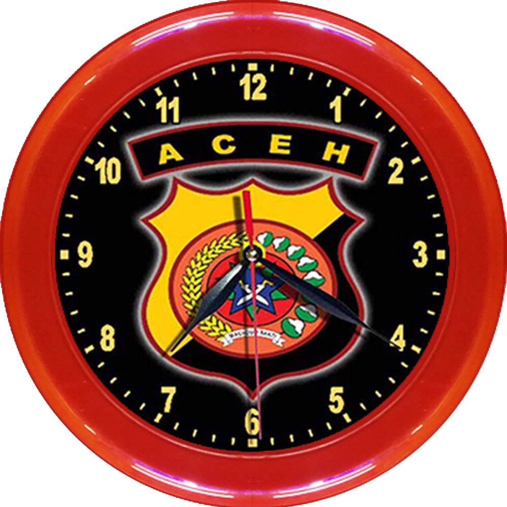 JAM DINDING POLDA ACEH   (DIAMETER 30CM)