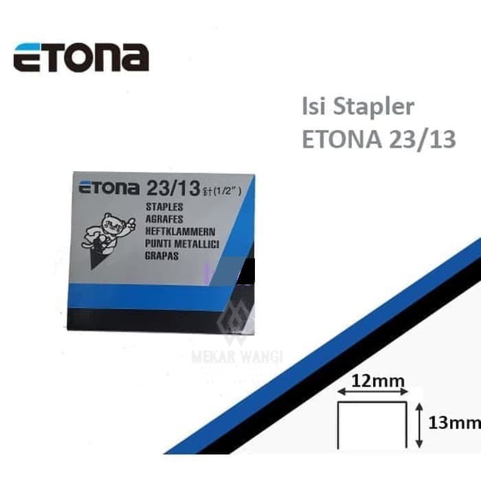 

Isi Staples | isi Hekter ETONA 23/13 (1/2") | Isi Hekter GUN ETONA