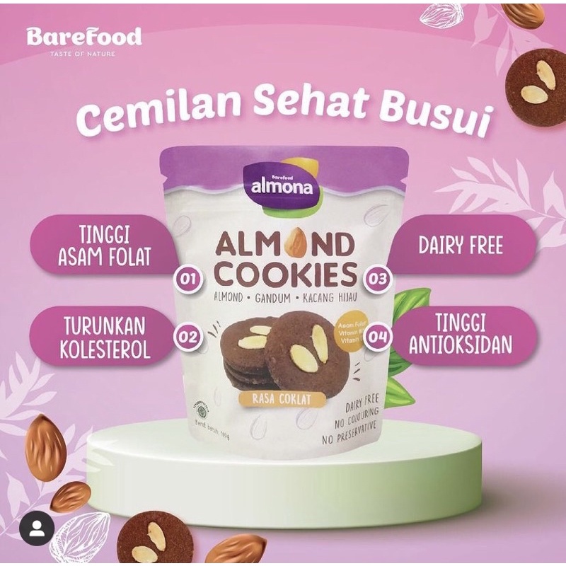 

Almona almond cookies choco