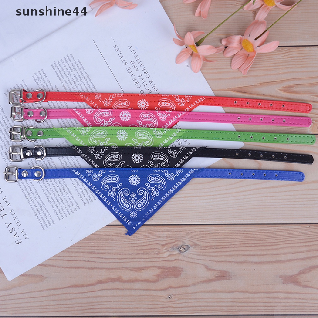 Sunshine Kalung Leher Anjing / Kucing Bahan Kulit Pu