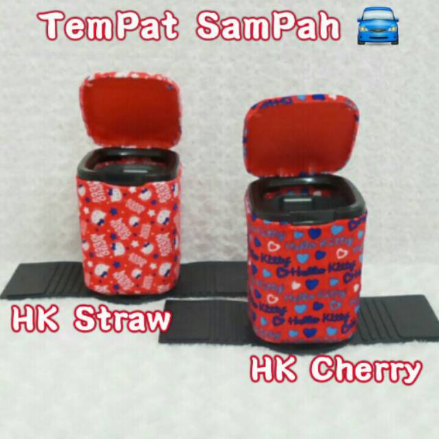 Tempat Sampah Mobil Hello Kitty Strawberry / Cherry