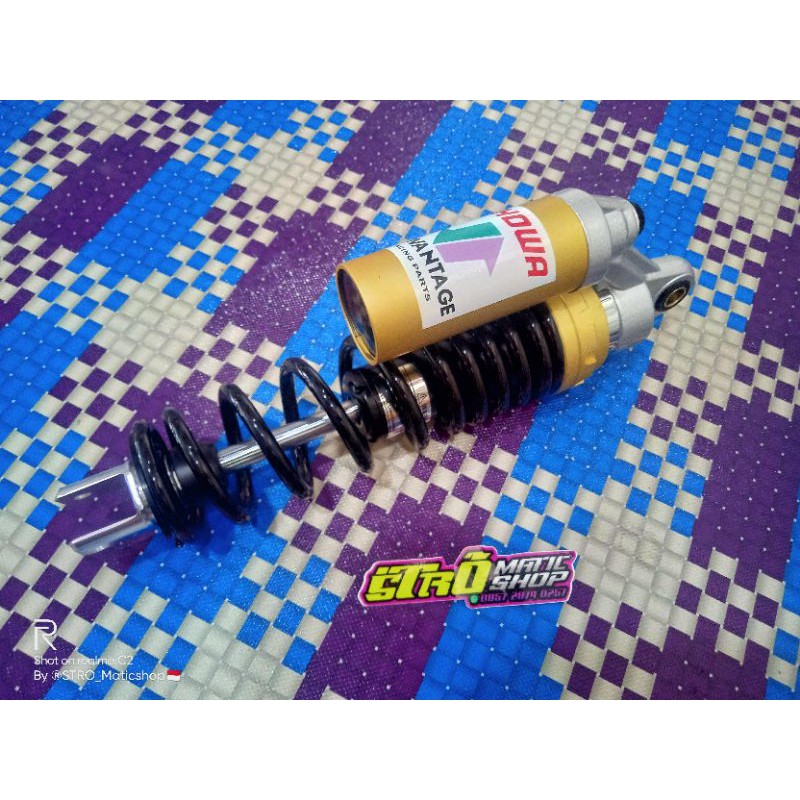 variasi shock showa nonstel 340mm ulir hitam beat vario scoopy fino mio sporty mio soul mio smile