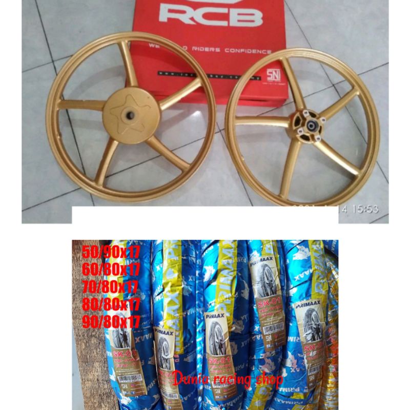 Velg RCB Mio 120 140 17 sama Ban depan belakang