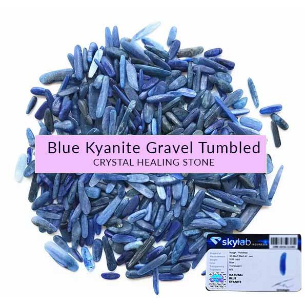 Blue Kyanite Gravel Tumbled Crystal Healing Stone (BC07)