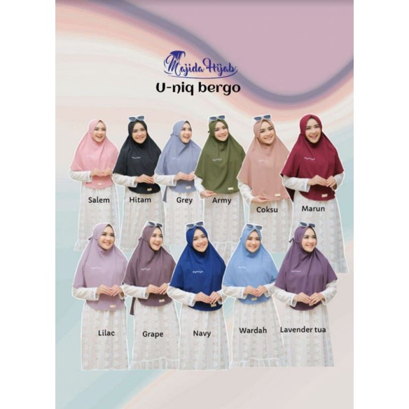 u-niq bergo majida hijab