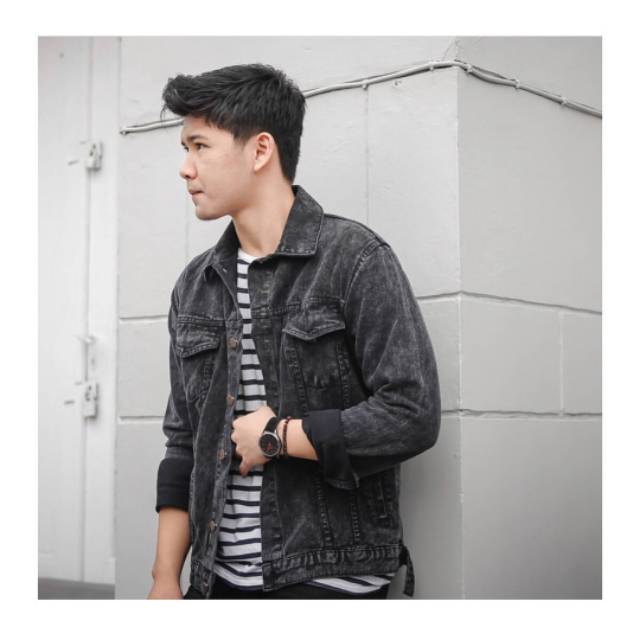 30+ Ide Keren Ootd Jaket Jeans Hitam - Flatpop Megan