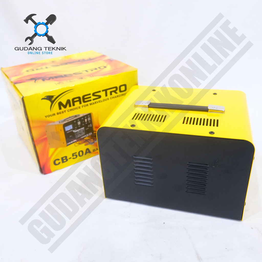 Charger Baterai Aki Motor Mobil 50A MAESTRO CB50A / Ces Strum Accu Battery 50 Ampere CB 50A MAESTRO