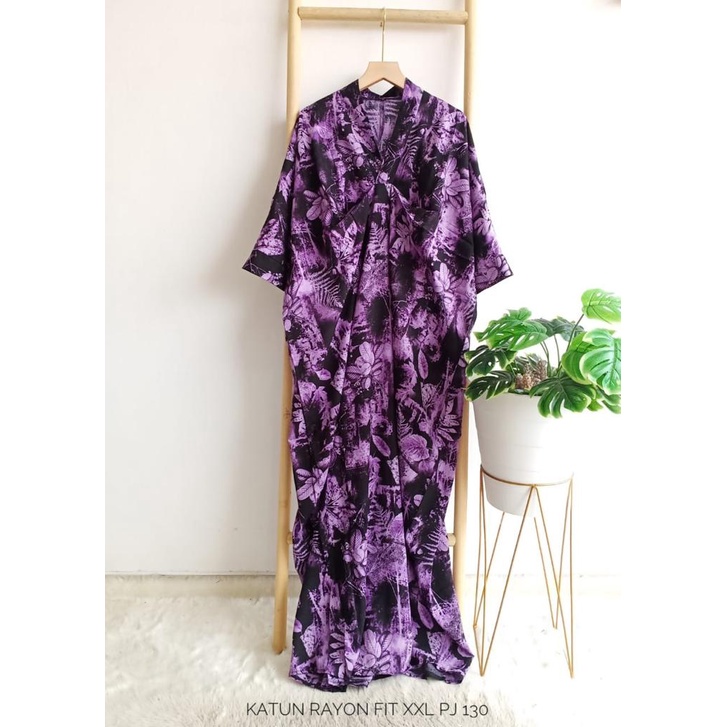 Dress Kaftan Wanita Motif Bunga