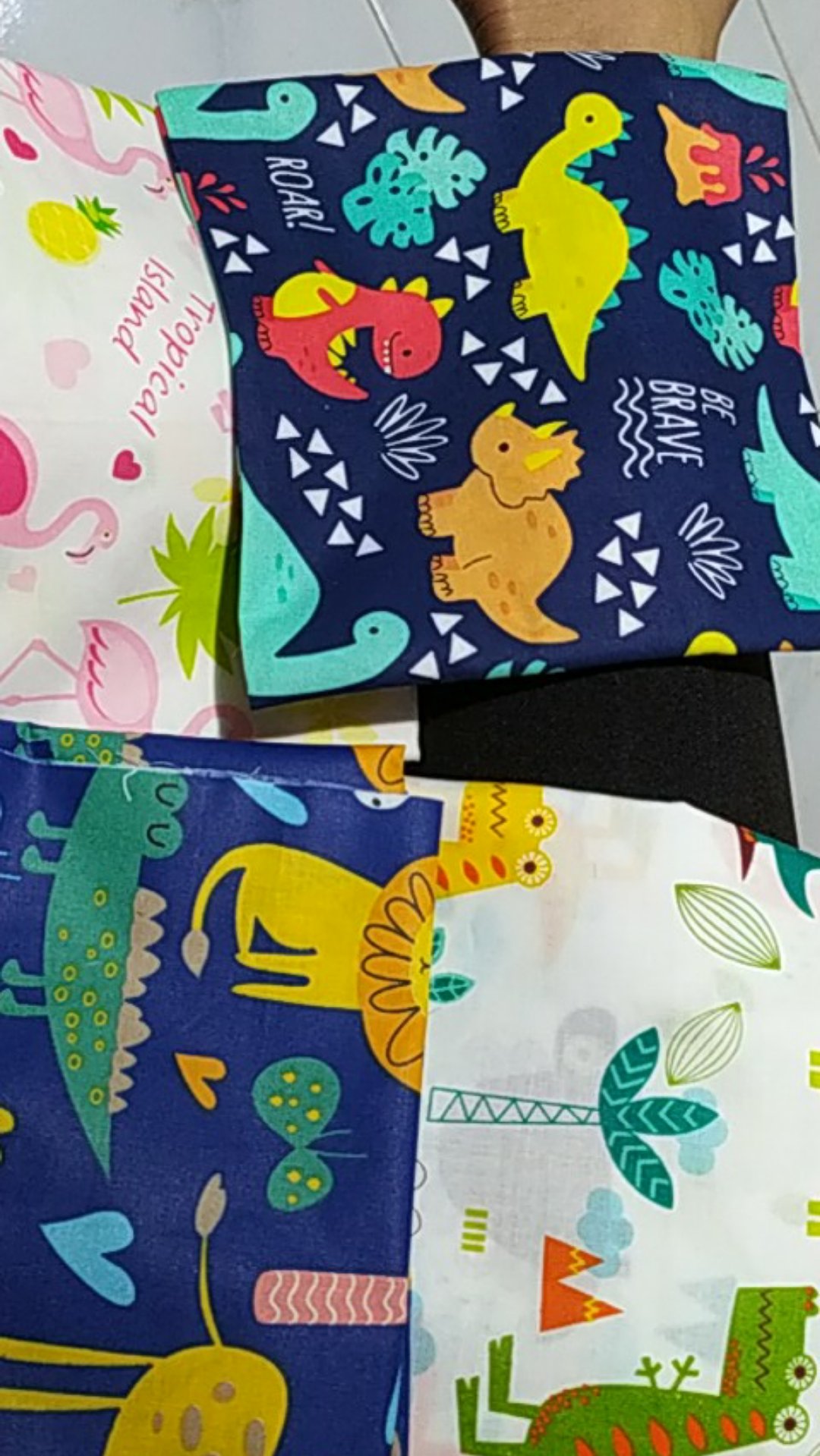 Perca Kain Katun Ukuran 50x100