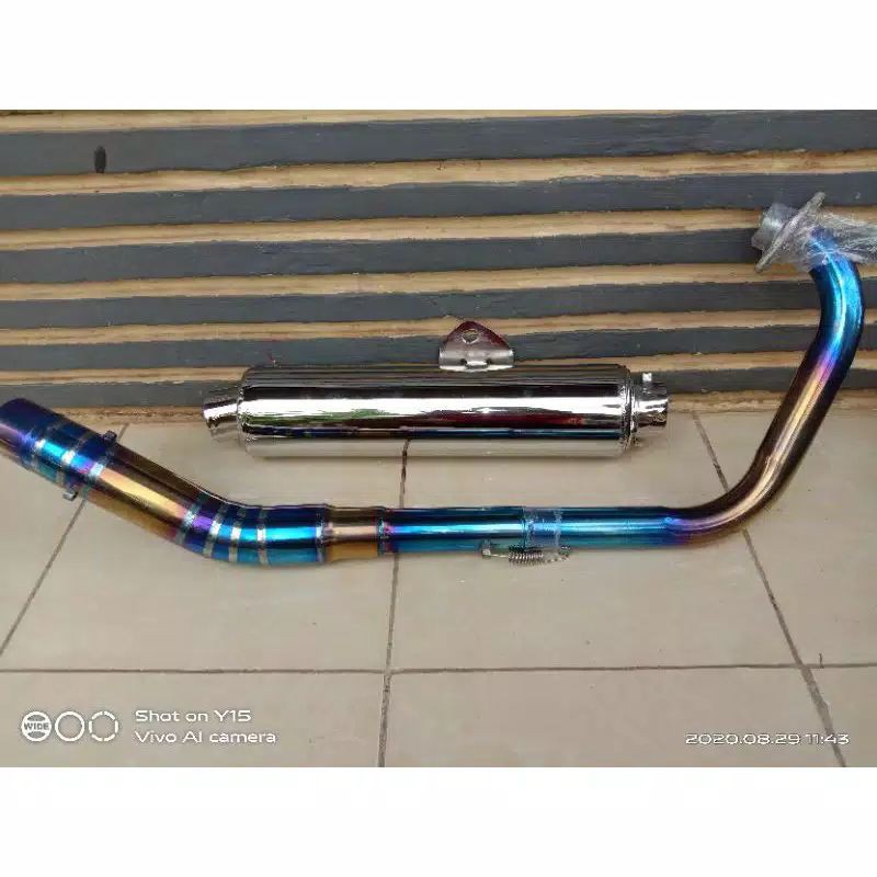 knalpot ckd satria fu ckd CBU Thailand leher blu suwara standar buat motor satria Fu