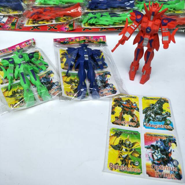 Robot Transformer/ Gundam Plastik 3pcs Bagus Murah