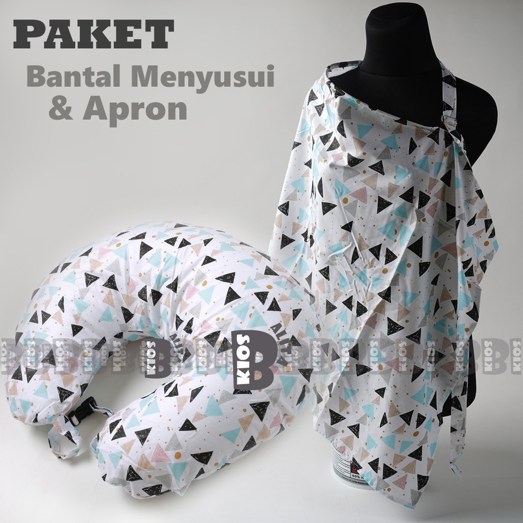 PAKET BANSU BANTAL MENYUSUI JUMBO + APRON COVER MENYUSUI TERMURAH