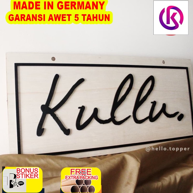 

Murah Bisa custom logo / sign logo kayu 80x50 cm / Pop up sign logo bazaar
