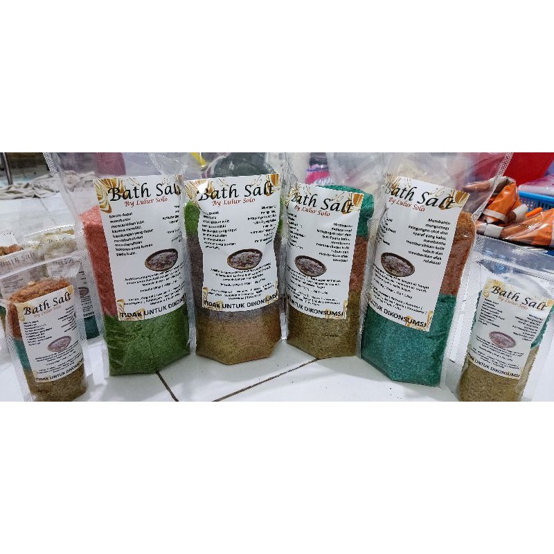 (1300gr) 1,2 KG Bath Salt Foot Salt Garam Mandi Kaki Spa  Ekonomis Aromaterapi Pas Buat Reseller