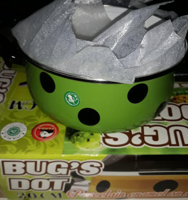 Tokoperabotan Panci Enamel Polkadot Maspion 20cm - Panci Maspion Bugs Dot