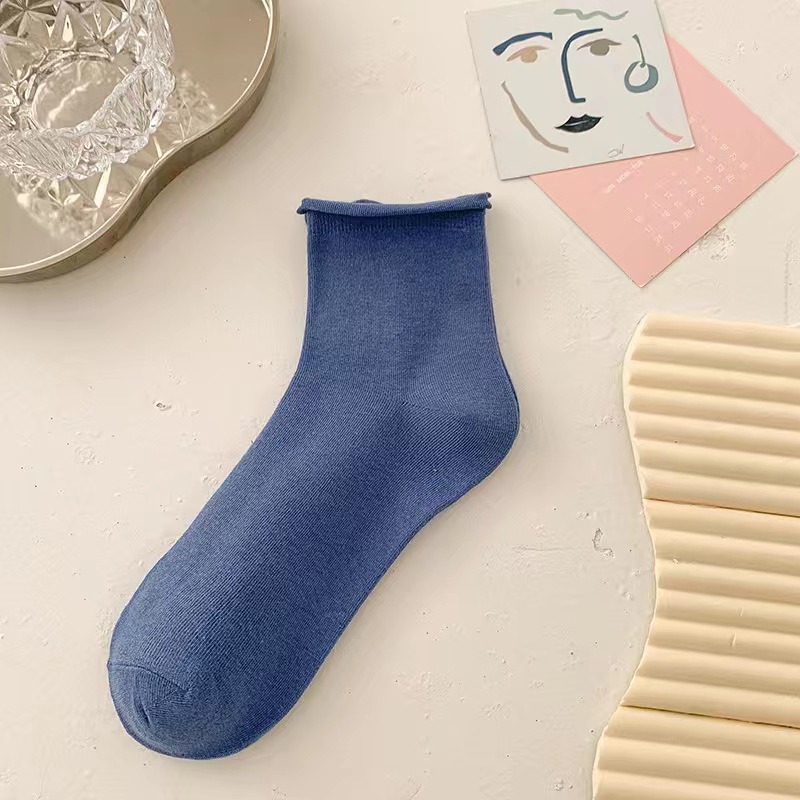 kaos kaki wanita katun candy color women's socks Japanese