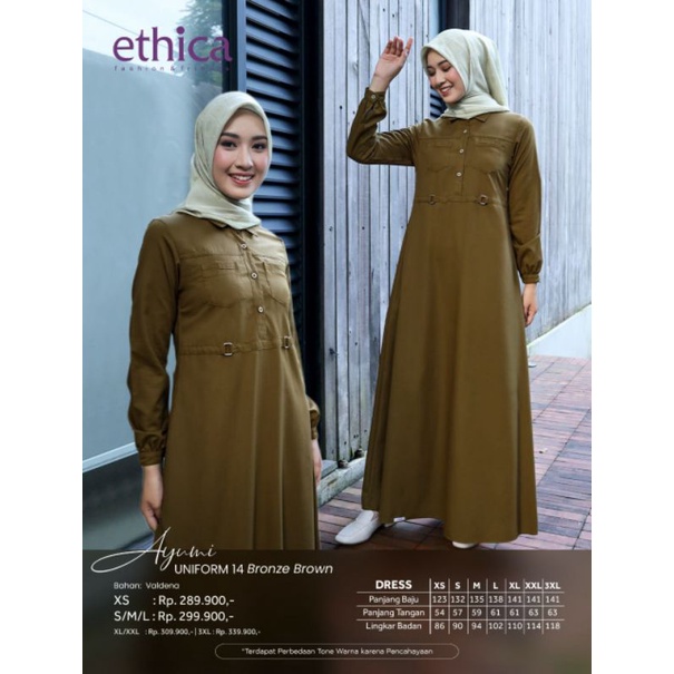 ETHICA Ayumi uniform 14/ayumi by Ethica/gamis/seragam PNS