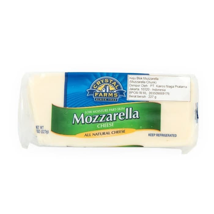 

Crystal farm mozarella 8 oz (226 gr)
