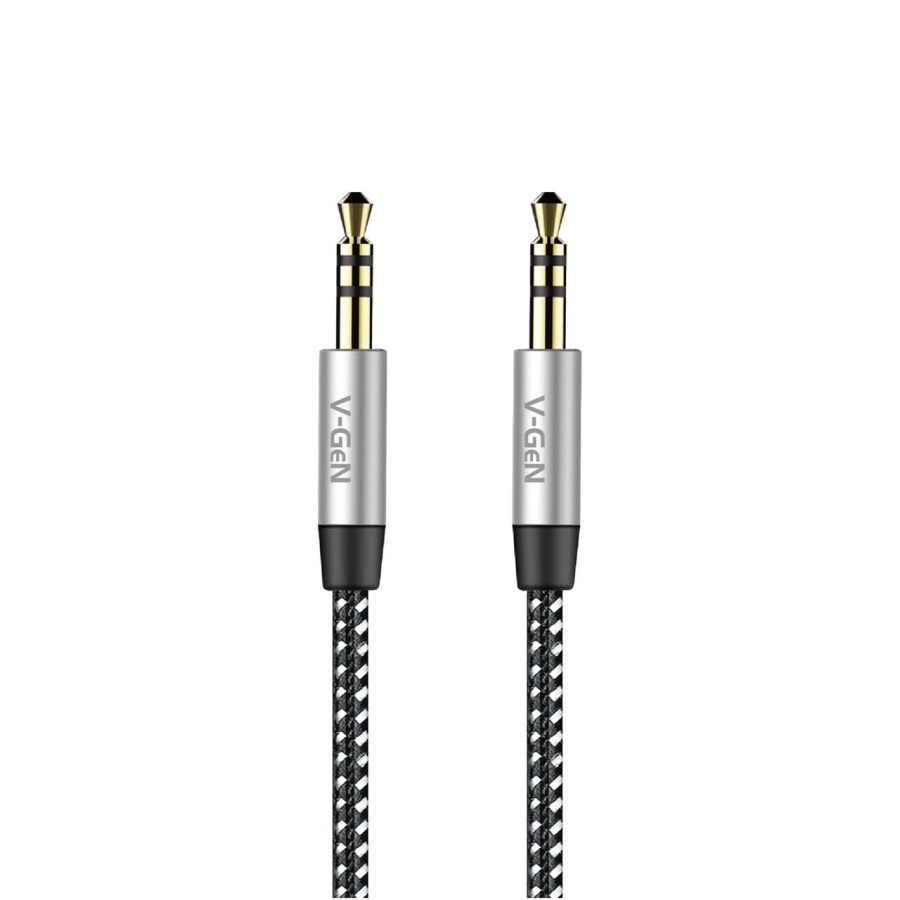 Kabel Audio AUX V-GeN CA1-02 Cable 3.5mm Male to Male Kabel 1 Meter