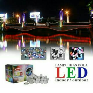  Lampu  Tumblr Lampu  Hias  Dekorasi 50 LED Bola Shopee 