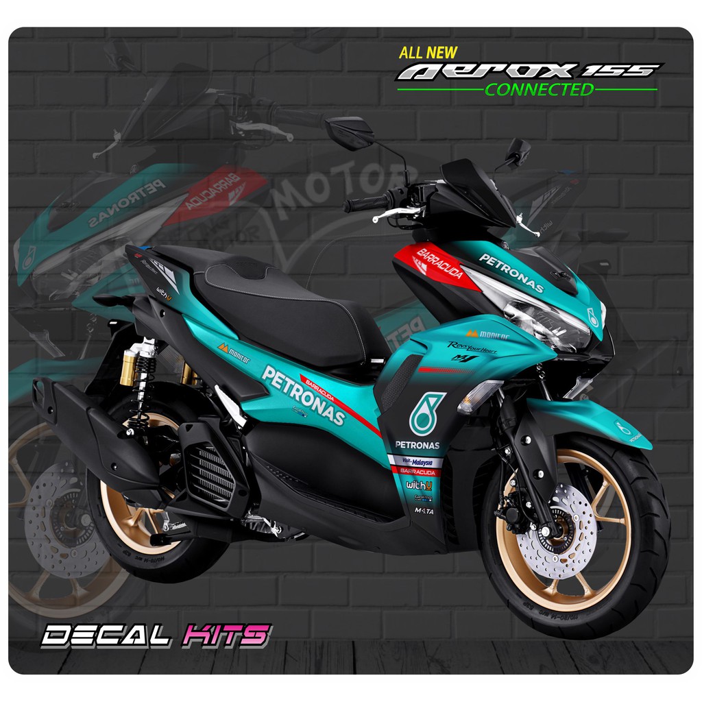 STICKER DECAL MOTOR FULL BODY AEROX 155 NEW 2021 PETRONAS