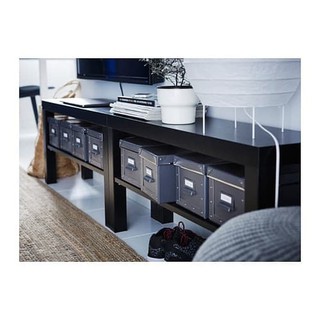  IKEA  Meja  TV  Lack  Hitam dan Putih Shopee Indonesia