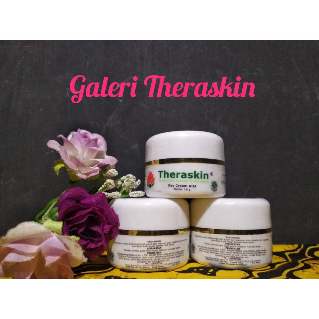 Cream Theraskin Day Cream AHA / Suncare AHA / Tabir Surya Untuk Kulit Kering Kusam Flek