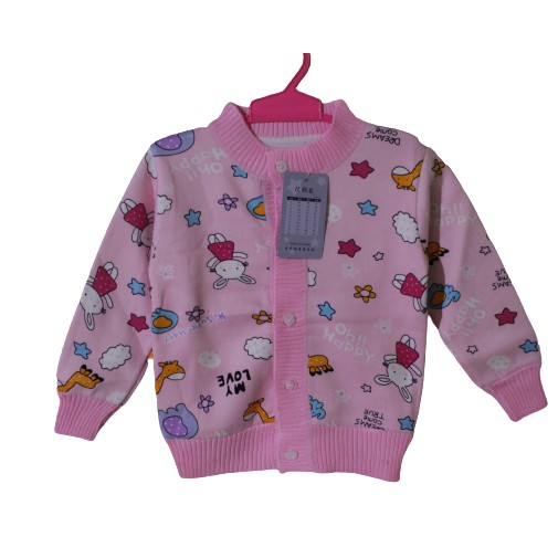 JAKET SWEATER IMPORT ANAK BAYI PEREMPUAN SWEATER JAKET KANCING DEPAN