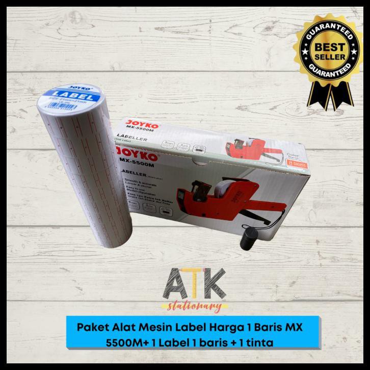 

Paket Alat Mesin Label Harga 1 Baris Price labeller Joyko MX 5500M