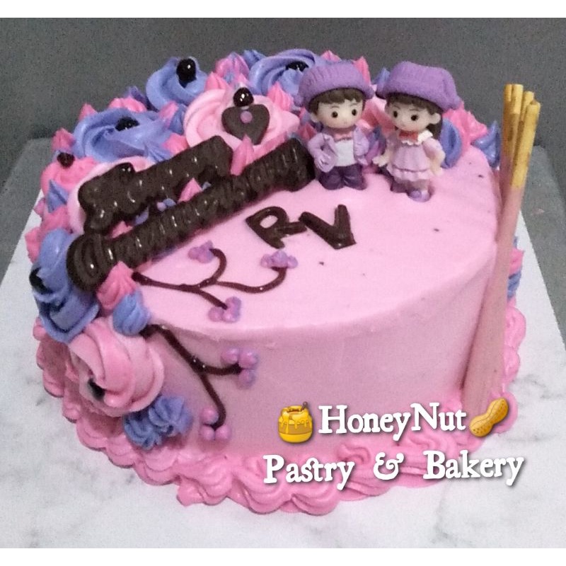 

CAKE ULTAH/WEDDING/ANNIVERSARY (BISA PAKAI MINIATUR COUPLE)