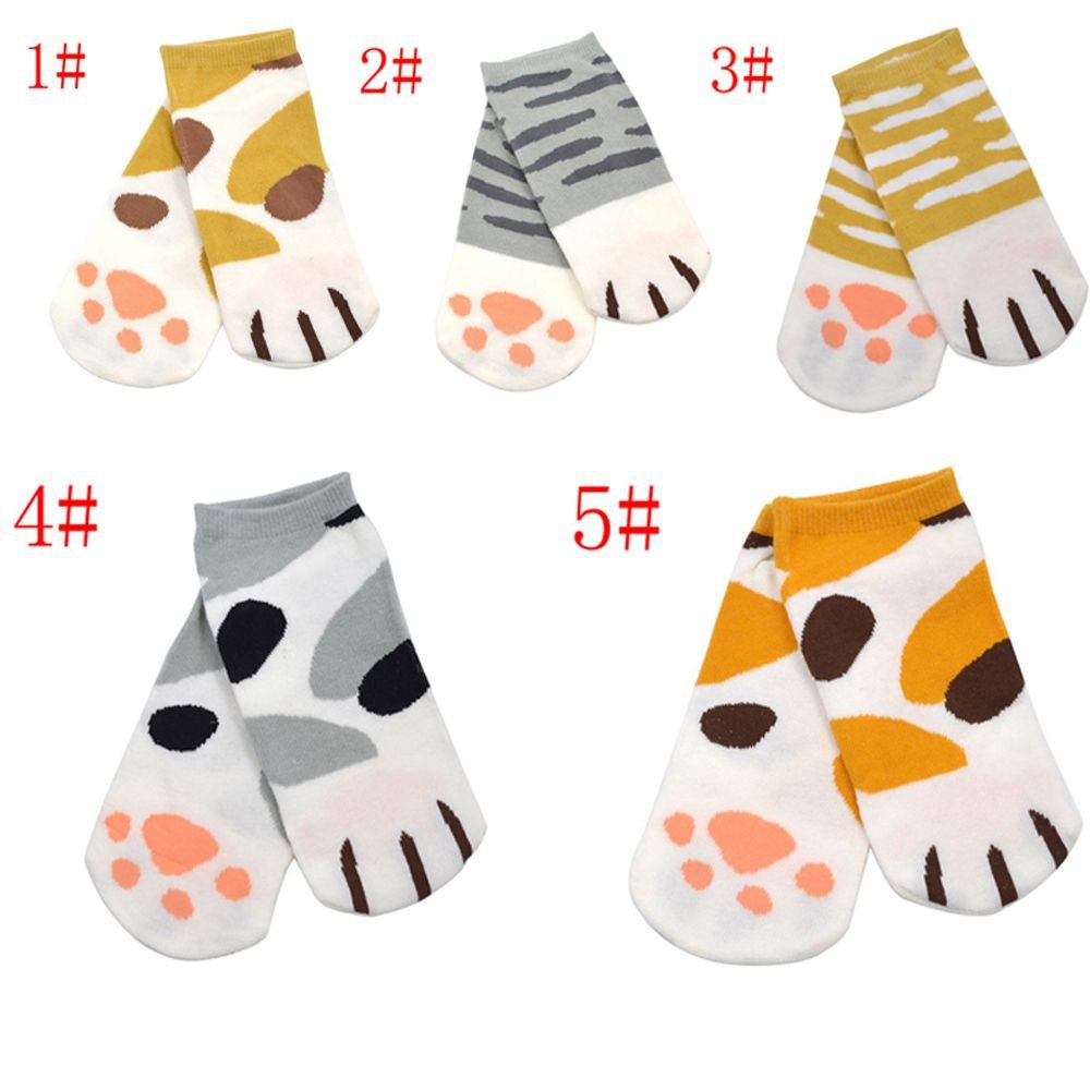 KK-08 READY INDO kaos kaki kucing semata kaki ankle socks cat paw import sock kocheng oren