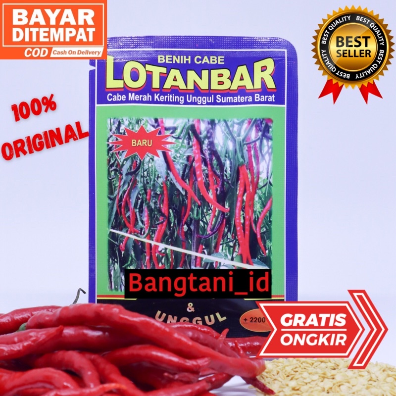 [COD] - Bibit cabe CMK LOTANBAR 10gr (2100 biji) 100% ORIGINAL