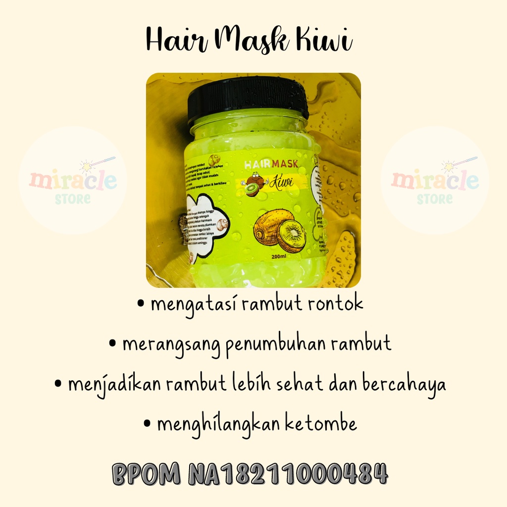 [BPOM]HAIR MASK|CONDITIONER|HAIR MIST|MASKER RAMBUT CREAMBATH PERAWATAN ALA SALON ANTI RAMBUT RONTOK MAKARIZO HAIR MASK ACL ZBEAUTYCARE HAIR MASK MURAH CREAMBATH MURAH PERAWATAN RAMBUT RONTOK RUSAK KERING KETOMBE TREATMENT RAMBUT MURAH VITAMIN RAMBUT-HAIR MASK KIWI