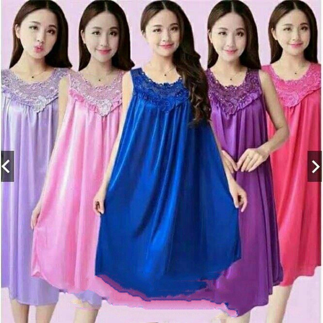 Baju Tidur Wanita Bahan Satin Murah