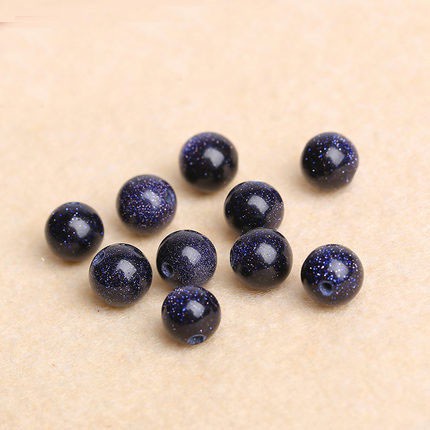 Natural Blue Sandstone Single Bead