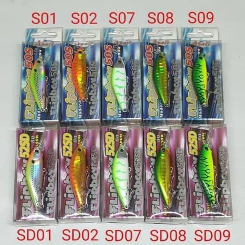 MINNOW ASARI FLIPBOY 50S,  52SD