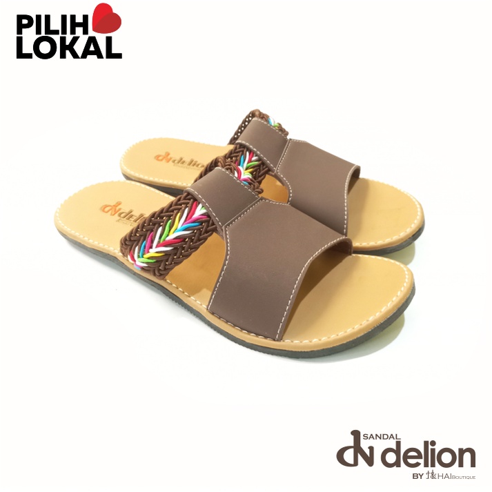 Sandal Wanita Perempuan Selop Karet Murah Terbaru 2022 Casual Sendal Slop Kokop Slide Cewek Cewe Kekinian Remaja Dewasa Warna Coklat Sandal Teplek Kulit Tali Anti Licin Non Slip Flat Lokal Tasikmalaya Korean Style Terlaris Termurah Alas Empuk Kasual Lucu