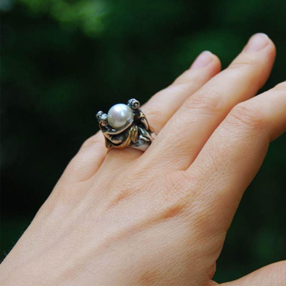 Mxbeauty Cincin Pasangan Fashion Perhiasan Aksesoris Kepribadian Hadiah Hari Valentine Perhiasan Gaya Korea