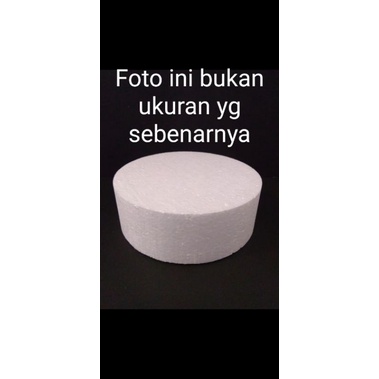 Diameter 50cm Tinggi 30cm Round Dummy Cake Styrofoam Gabus Kue Bulat
