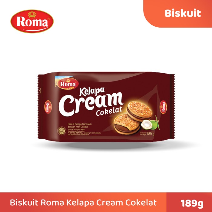 

54eh Roma Kelapa Cream Cokelat 189Gr 60Jh