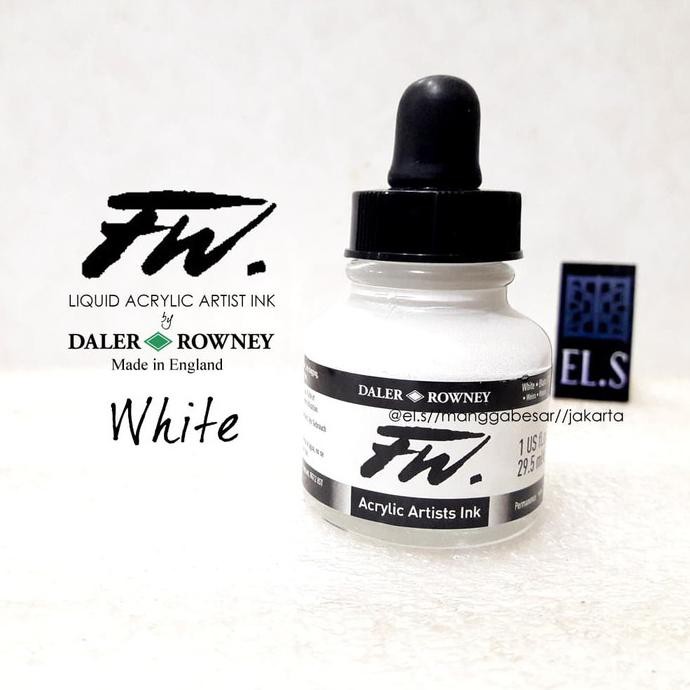 

New! Daler Rowney Fw Ink White ( Cat Akrilik ) Murah