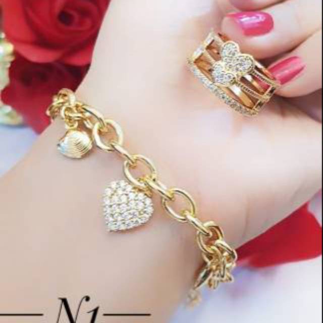 Xuping set perhiasan lapis emas 24k 2529