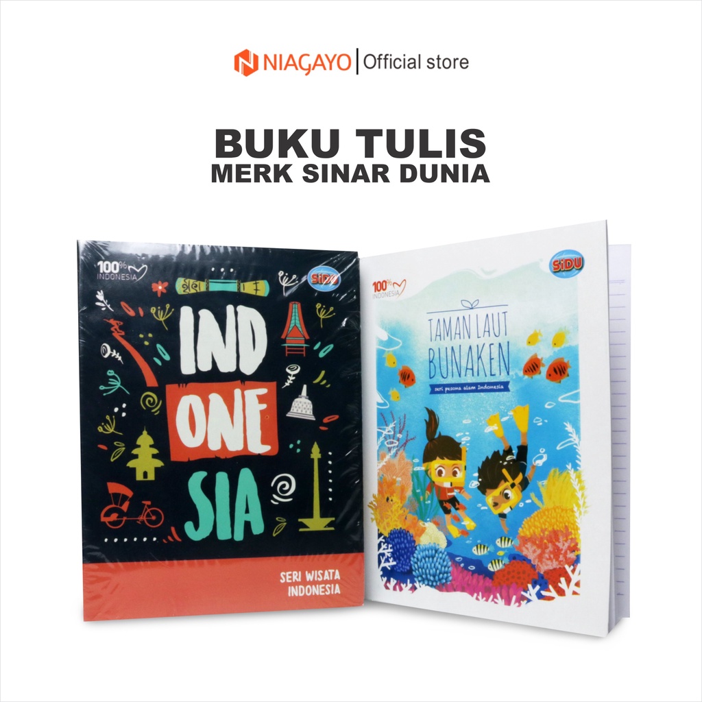 

Buku Tulis Sidu 58 lembar / Buku Sidu 58 lembar 10 Buku Tulis Sinar Dunia jual 1 Pack