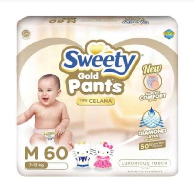 Popok bayi sweety comfort gold M Pants