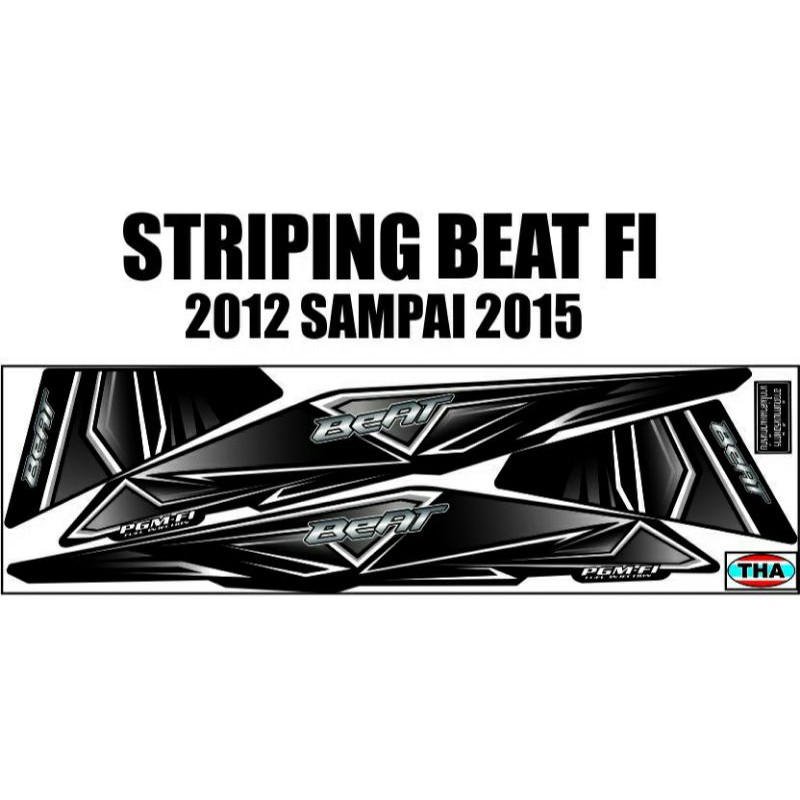 STRIPPING BEAT 2015 - STICKER DECAL BEAT 2012 - 2015