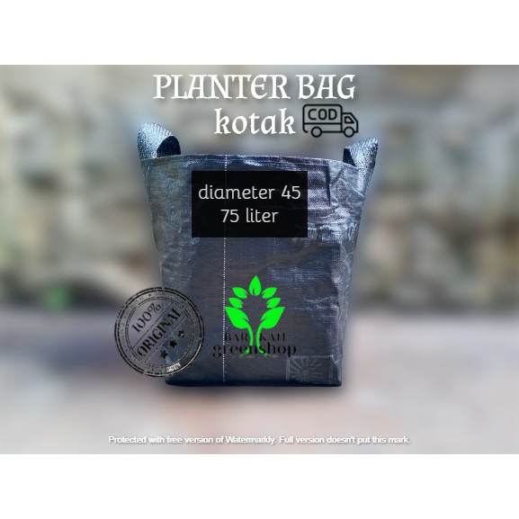 PLANTER BAG TEBAL 75 LITER HITAM MURAH/PLANTERBAG 45×45 MURAH/ POT TANAMAN-MEDIA TANAM-MURAH-AWET BERKUALITAS